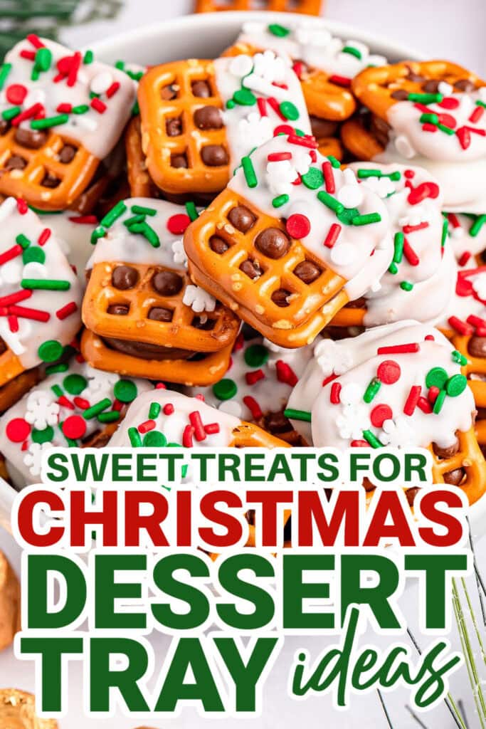 christmas dessert tray ideas - Christmas Rolo Pretzel Sandwiches copy
