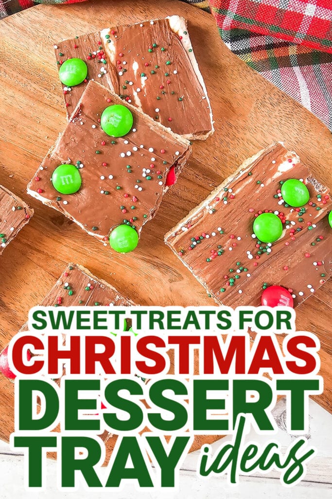 christmas dessert tray ideas - Christmas S’mores Graham Cracker Bark copy