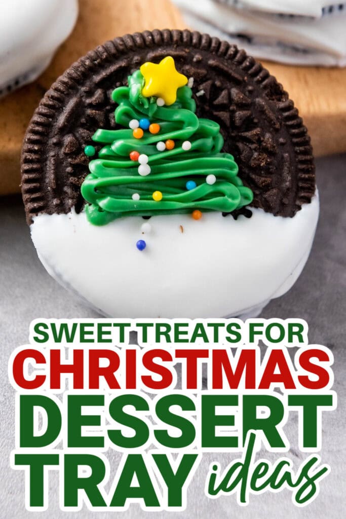 christmas dessert tray ideas - Christmas Tree Oreos copy