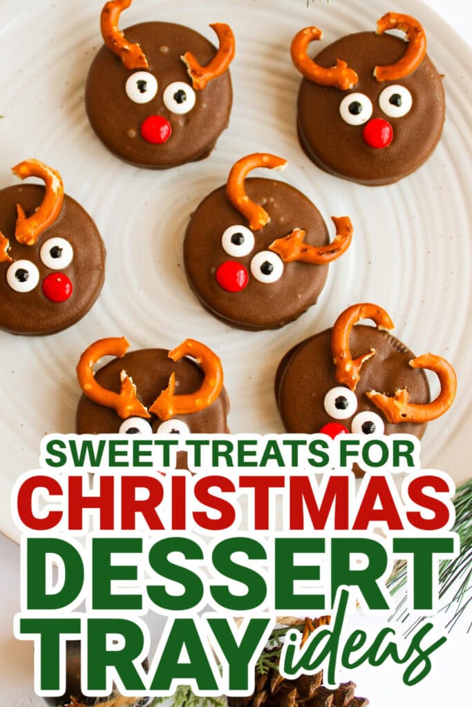 christmas dessert tray ideas - Reindeer Chocolate Covered Oreos copy
