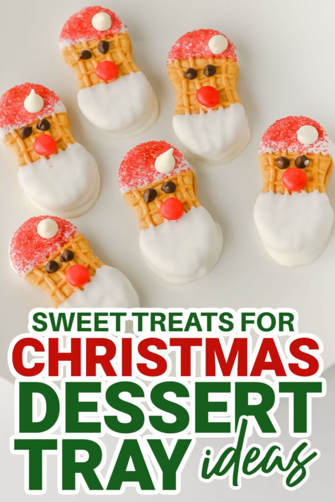 christmas dessert tray ideas - Santa Nutter Butter Cookies copy