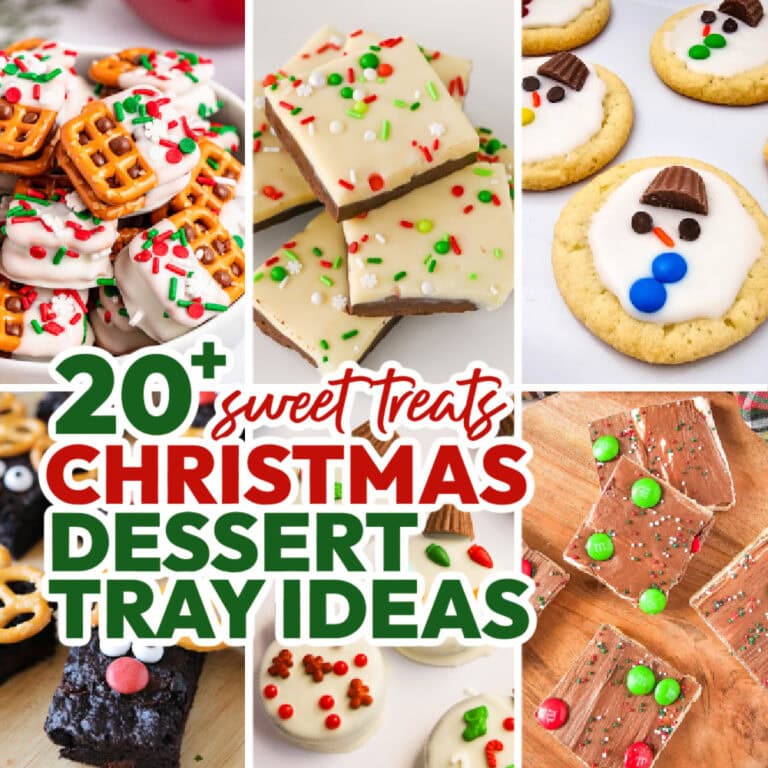 christmas dessert tray ideas social media image copy
