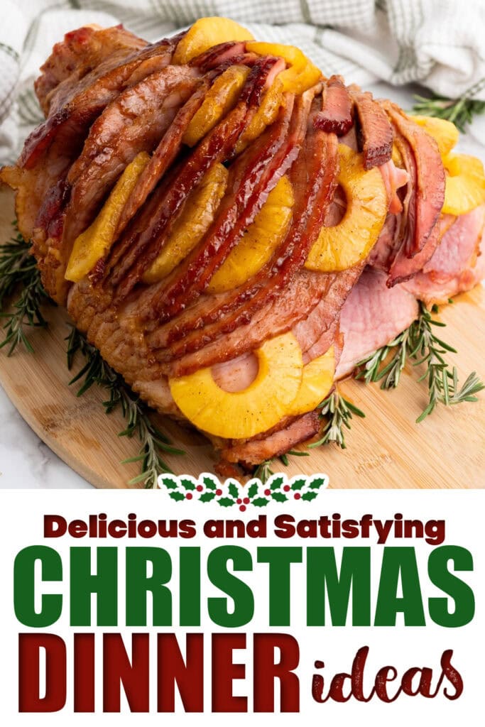 christmas dinner ideas - Brown Sugar Pineapple Ham copy