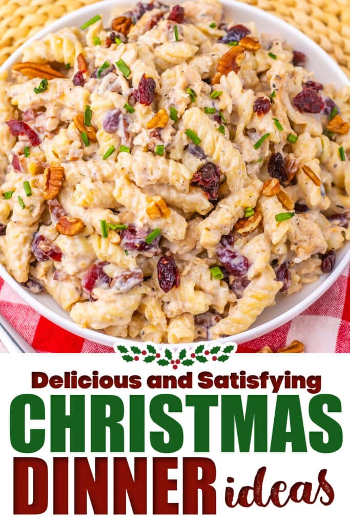 christmas dinner ideas -Cranberry White Cheddar Chicken Pasta copy