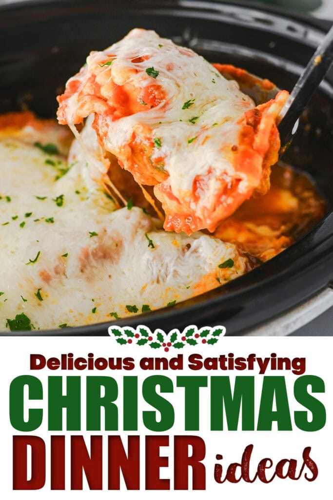 christmas dinner ideas -Crockpot Ravioli Lasagna copy