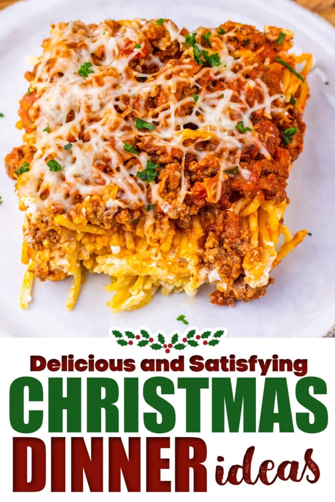 christmas dinner ideas -Million Dollar Spaghetti Casserole copy (1)