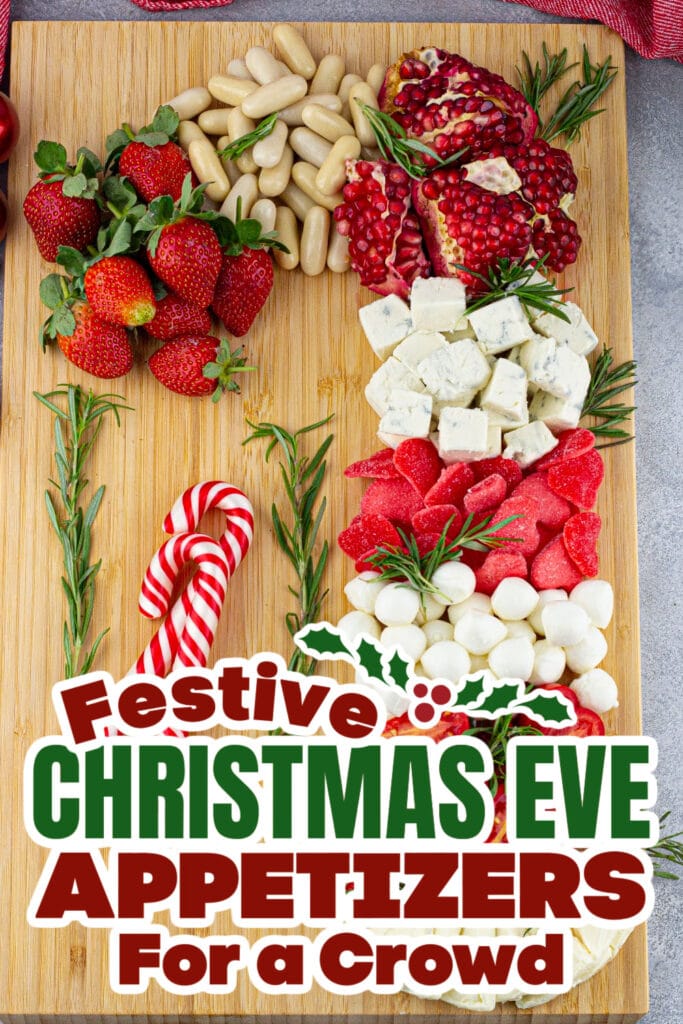christmas eve appetizers - Christmas Cane Charcuterie Board copy