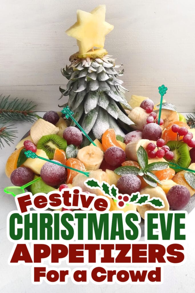 christmas eve appetizers - Christmas Pineapple Tree Fruit Tray copy