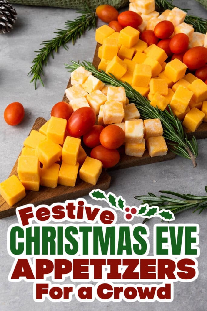 christmas eve appetizers - Christmas Tree Cheese Platter copy
