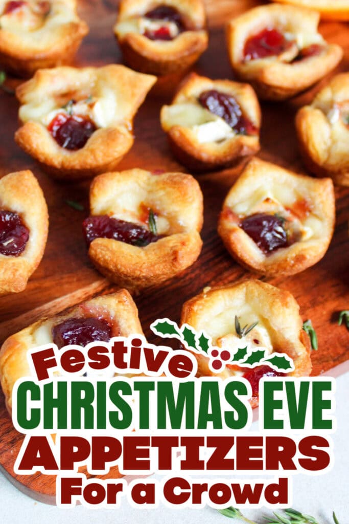 christmas eve appetizers - Cranberry Brie Bites copy