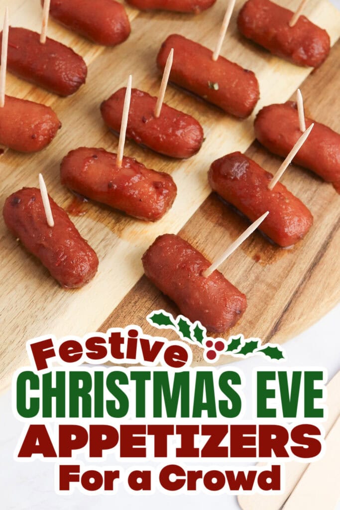 christmas eve appetizers - Crockpot Cranberry Cocktail Sausages copy