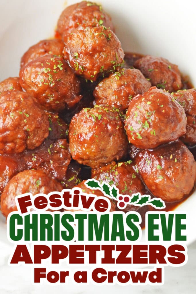 christmas eve appetizers - Crockpot Cranberry Meatballs copy