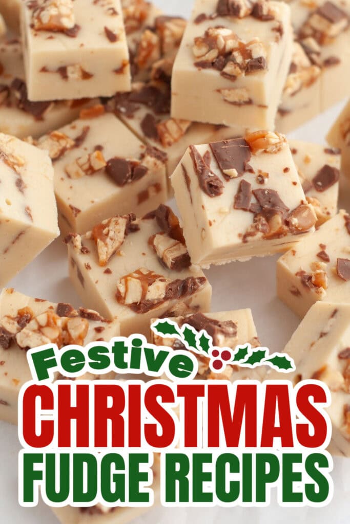 christmas fudge -Snickers Fudge copy