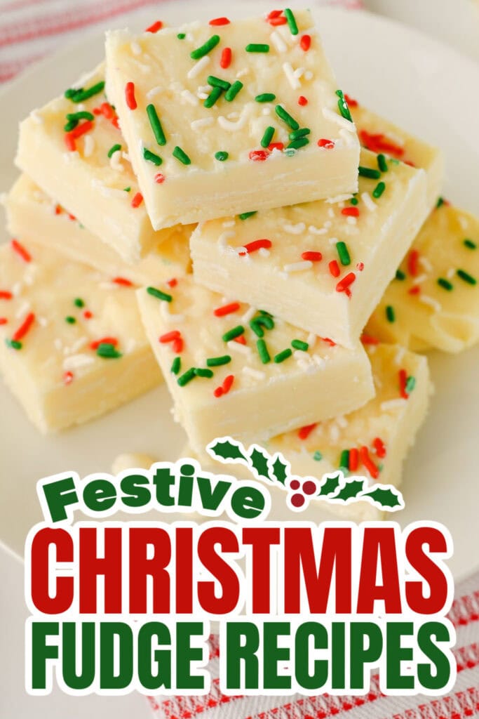 christmas fudge - White Chocolate Christmas Fudge copy