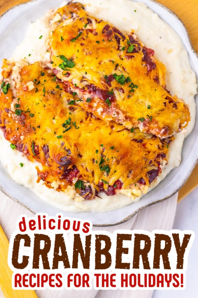 cranberry recipes - Cranberry Cream Cheese Chicken Bake copy