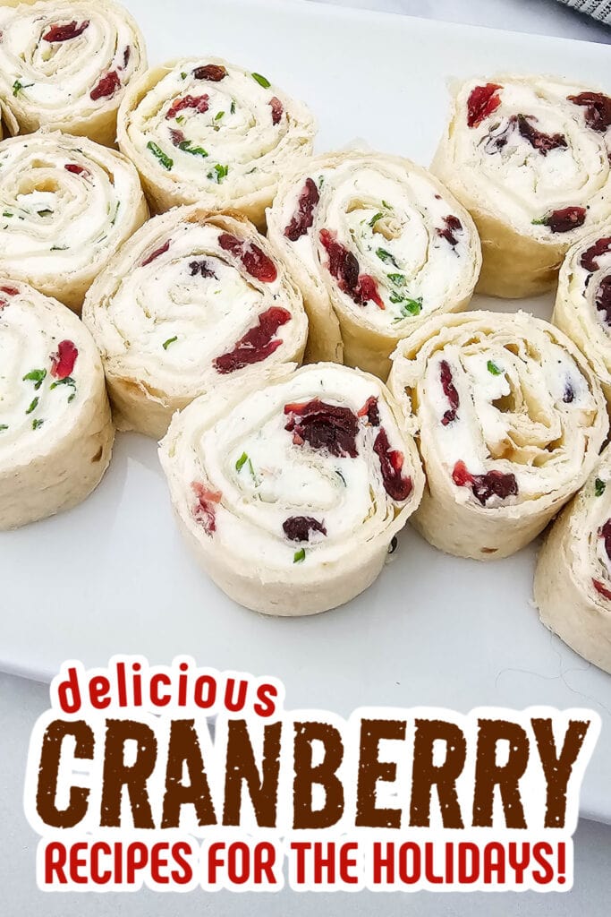 cranberry recipes - Cranberry Feta Pinwheels copy