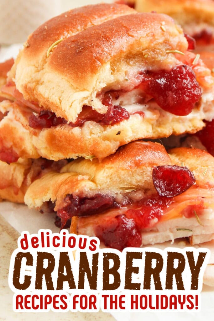 cranberry recipes - Leftover Turkey Sliders with Cranberry and Gouda Cheese copy