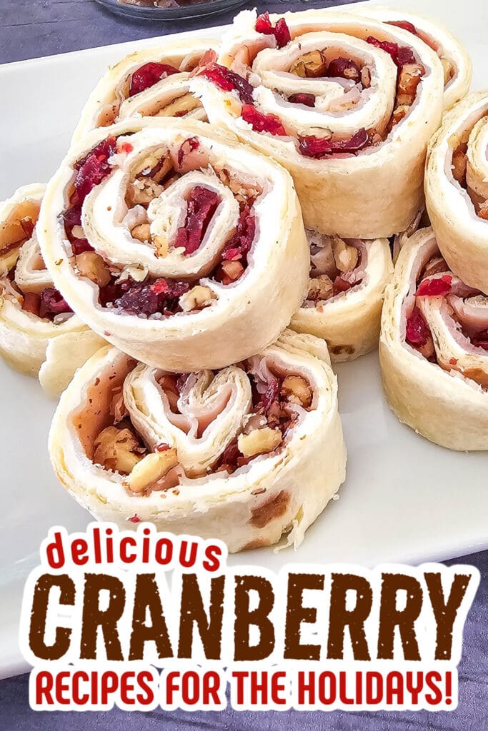cranberry recipes - Turkey Cranberry Pecan Pinwheels copy
