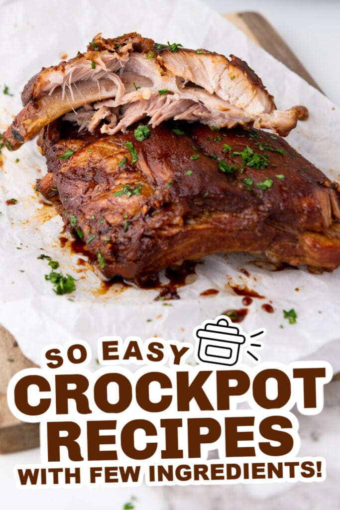 crockpot recipes with few ingredients - Slow Cooker Honey Garlic Soy Spareribs copy