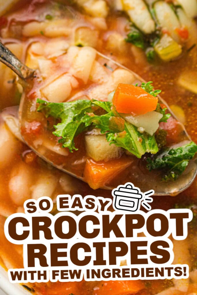 crockpot recipes with few ingredients - Slow Cooker Minestrone copy