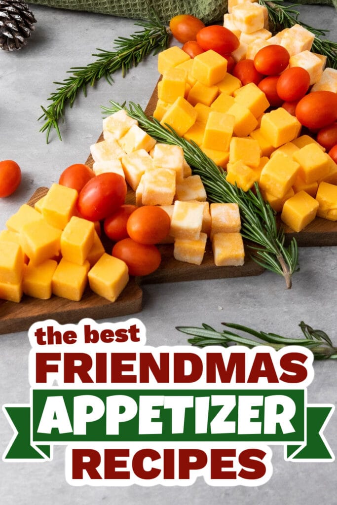 friendmas appetizers - Christmas Tree Cheese Platter copy