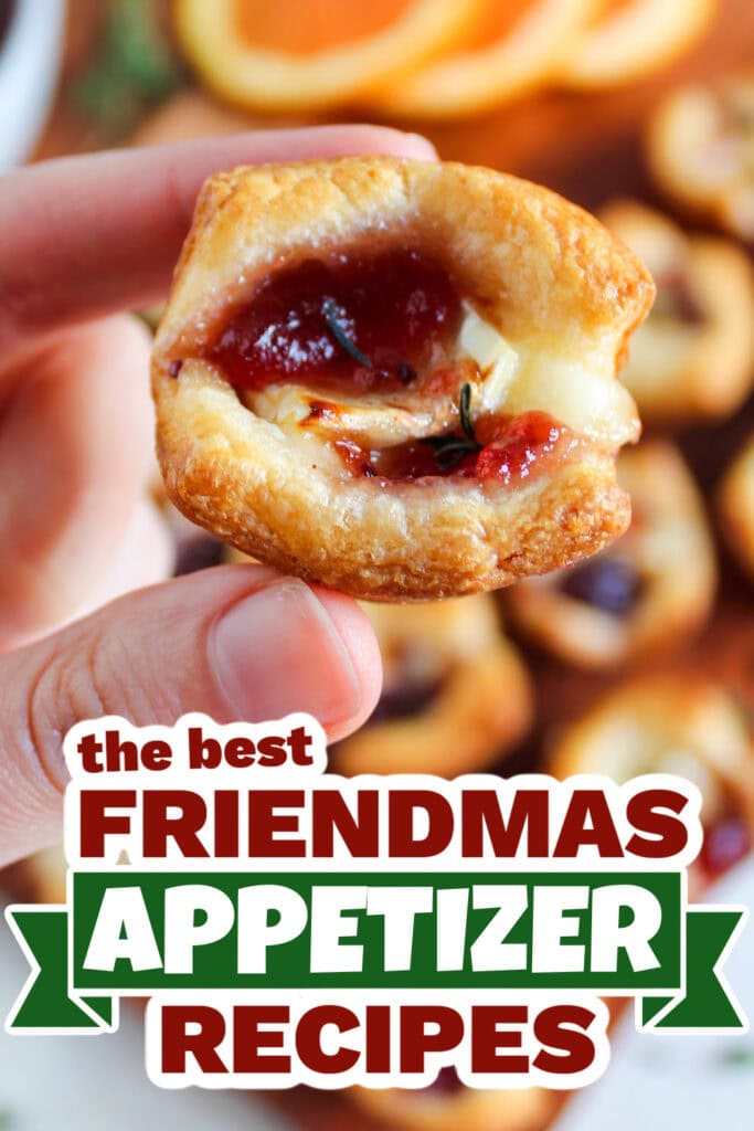 friendmas appetizers - Cranberry Brie Bites copy