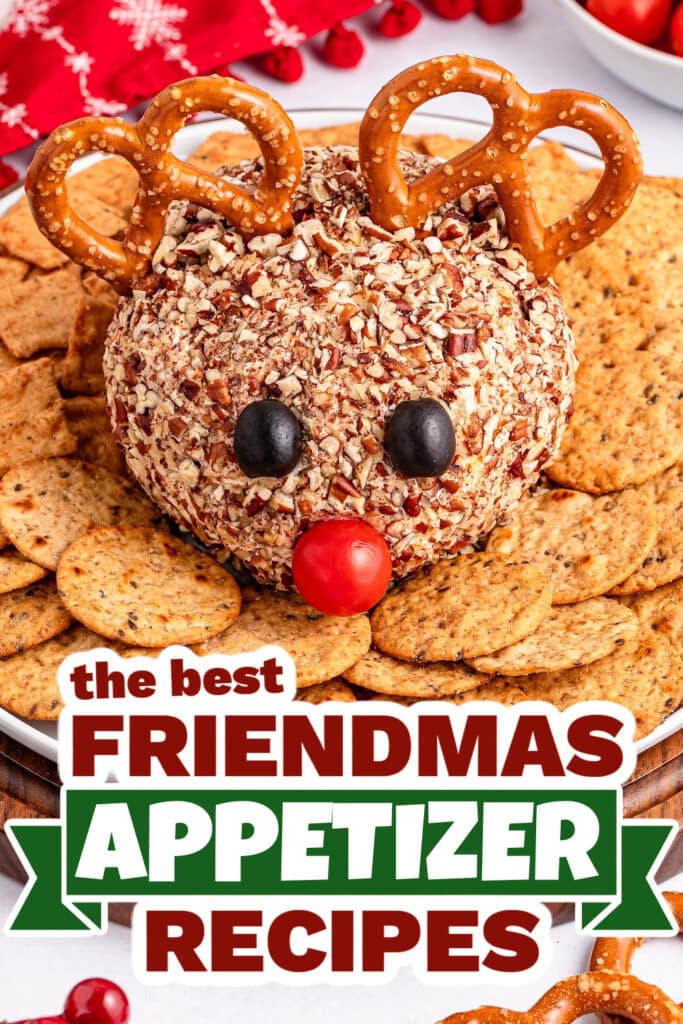 friendmas appetizers - Reindeer Cheeseball copy