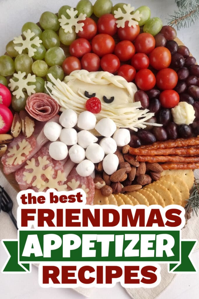 friendmas appetizers - Santa Charcuterie Board copy