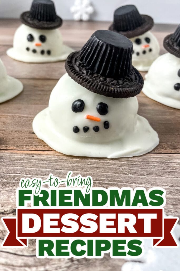 friendmas desserts - Cookie Dough Snowman Truffles copy