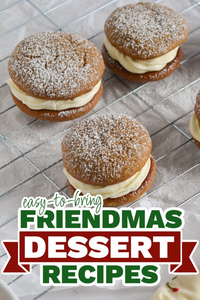 friendmas desserts - Gingerbread Whoopie Pies copy