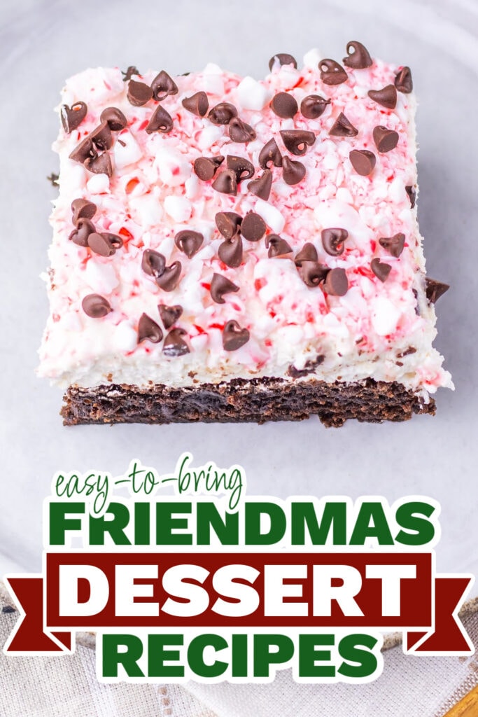 friendmas desserts - Peppermint Brownie Cheesecake Bars copy