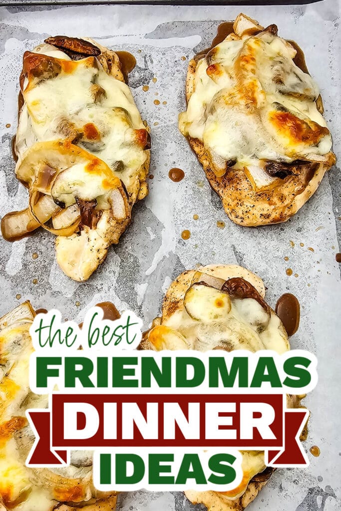 friendmas dinners - Sheet Pan Bourbon Smothered Chicken copy