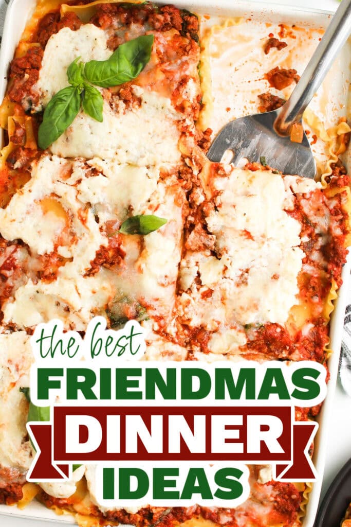 friendmas dinners - Sheet Pan Cheesy Lasagna copy