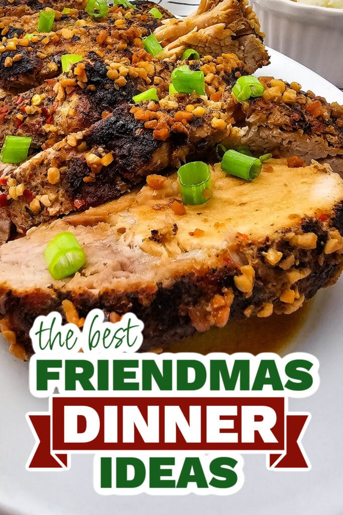 friendmas dinners - Tender Slow Cooker Honey Garlic Pork Roast copy