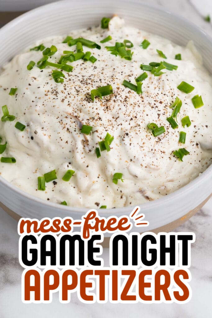 game night appetizers - Caramelized Onion Dip copy