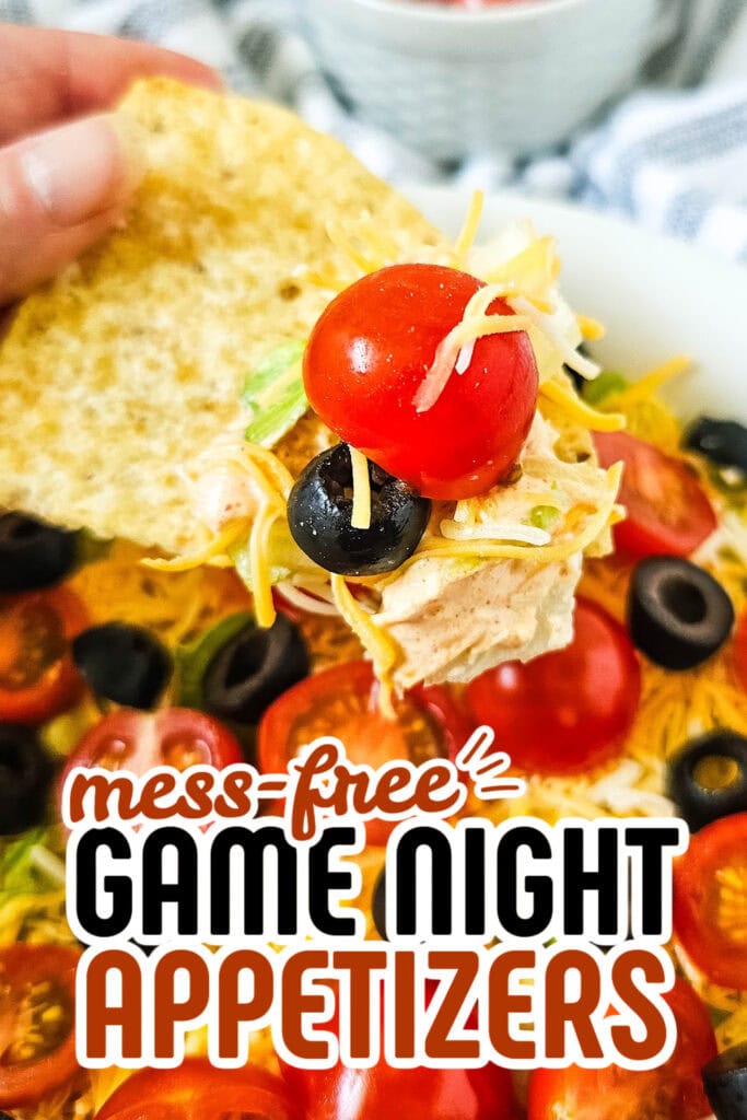 game night appetizers - Classic Taco Dip copy