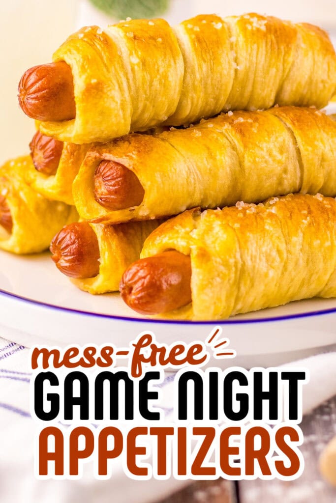 game night appetizers - Homemade Pretzel Dogs copy