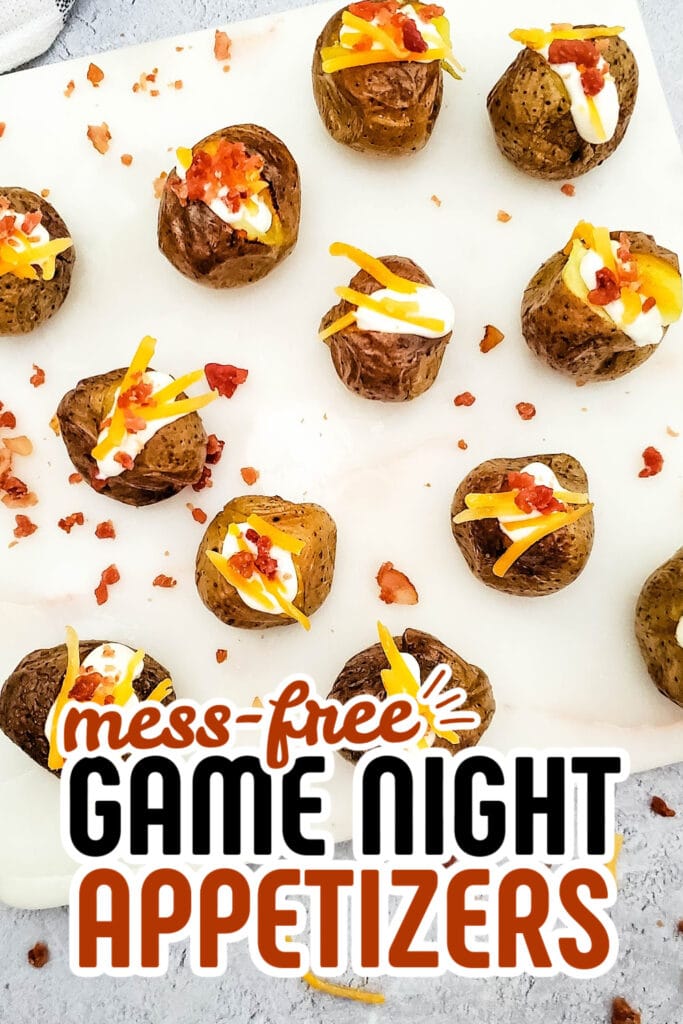game night appetizers - Loaded Mini Baked Potato Bites copy