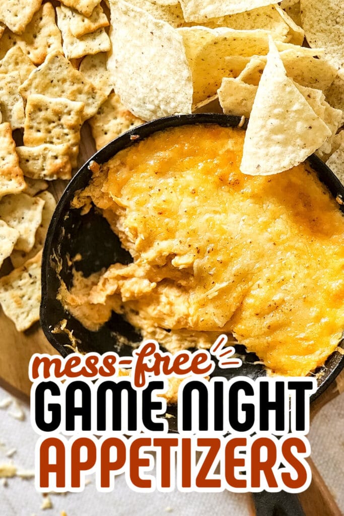game night appetizers - Spicy Chicken Dip copy
