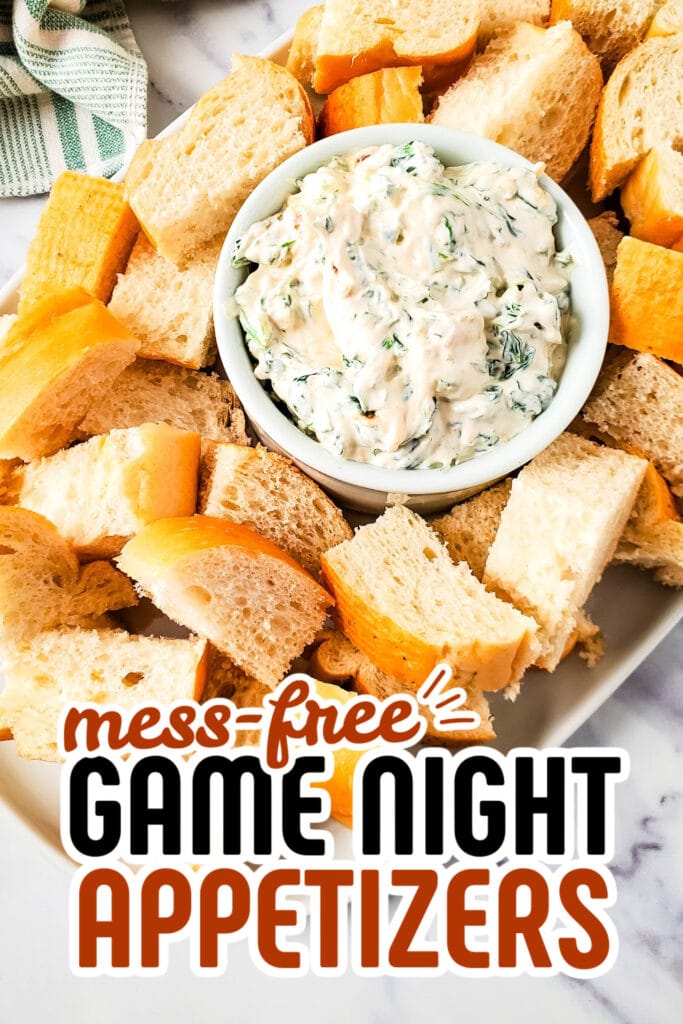game night appetizers - Spinach Dip copy