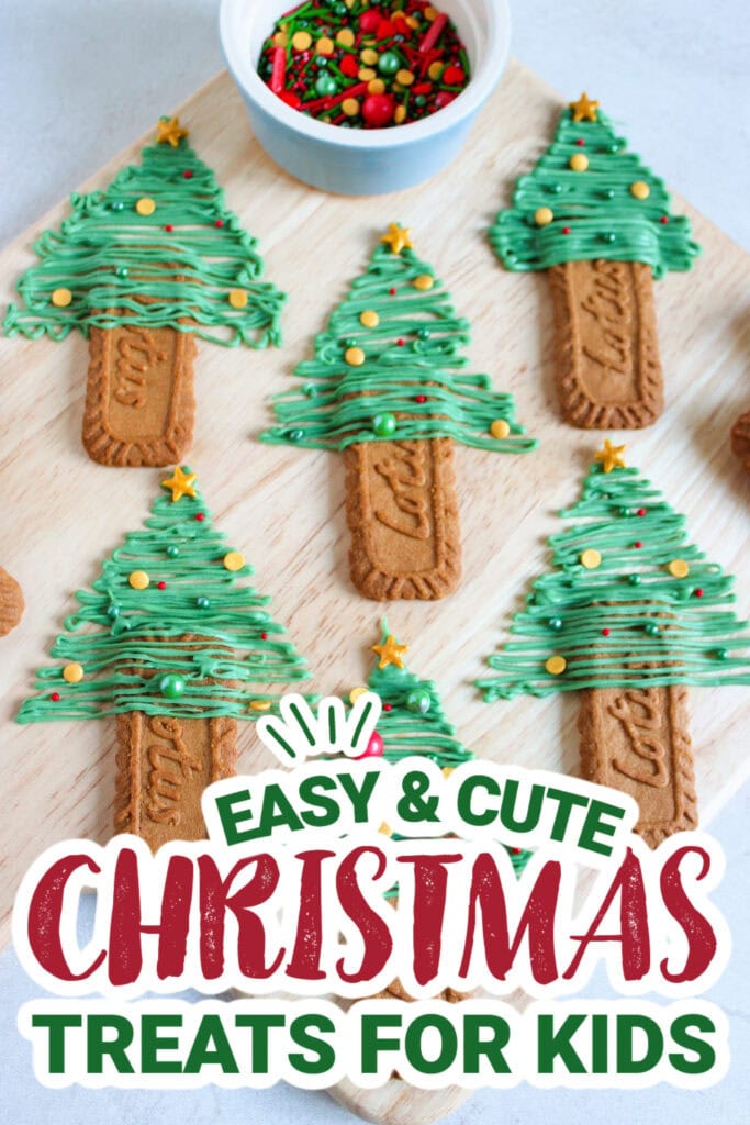 kids christmas treats-Biscoff Chocolate Christmas Tree