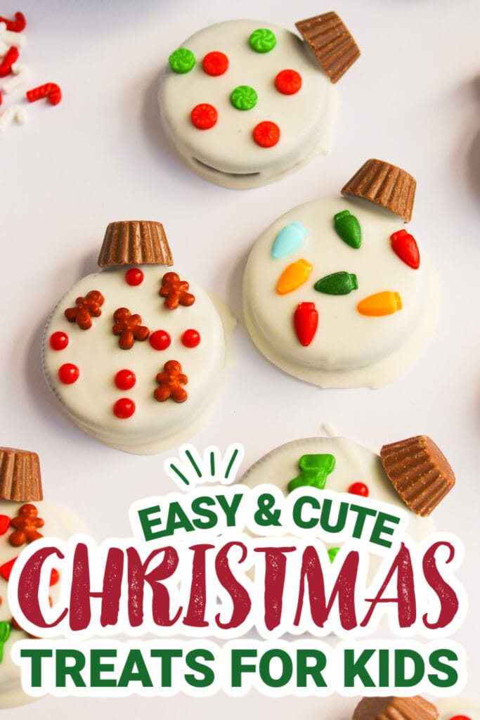 kids christmas treats-Christmas Ornament Oreos