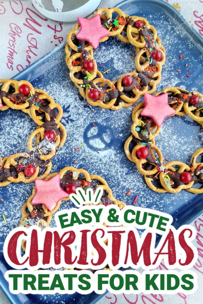 kids christmas treats-Merry Christmas Wreath