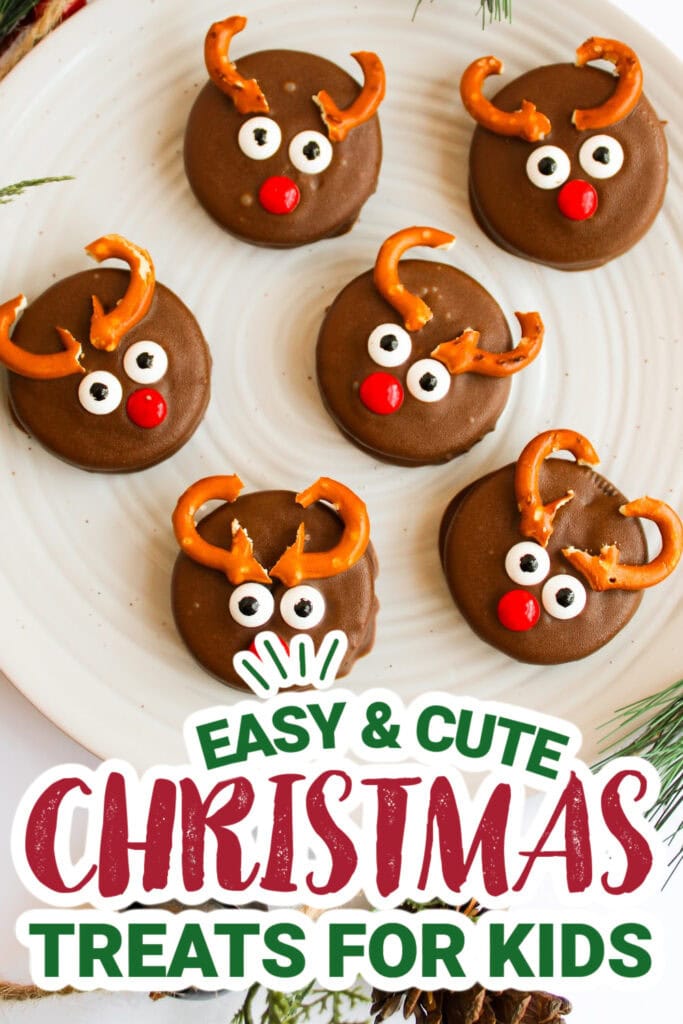 kids christmas treats-Reindeer Chocolate Covered Oreos