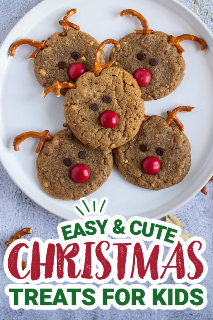 kids christmas treats-Reindeer Cookies
