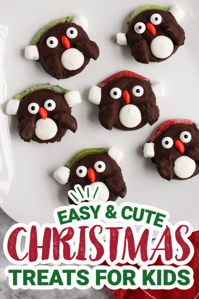 kids christmas treats-Winter Penguin Oreos