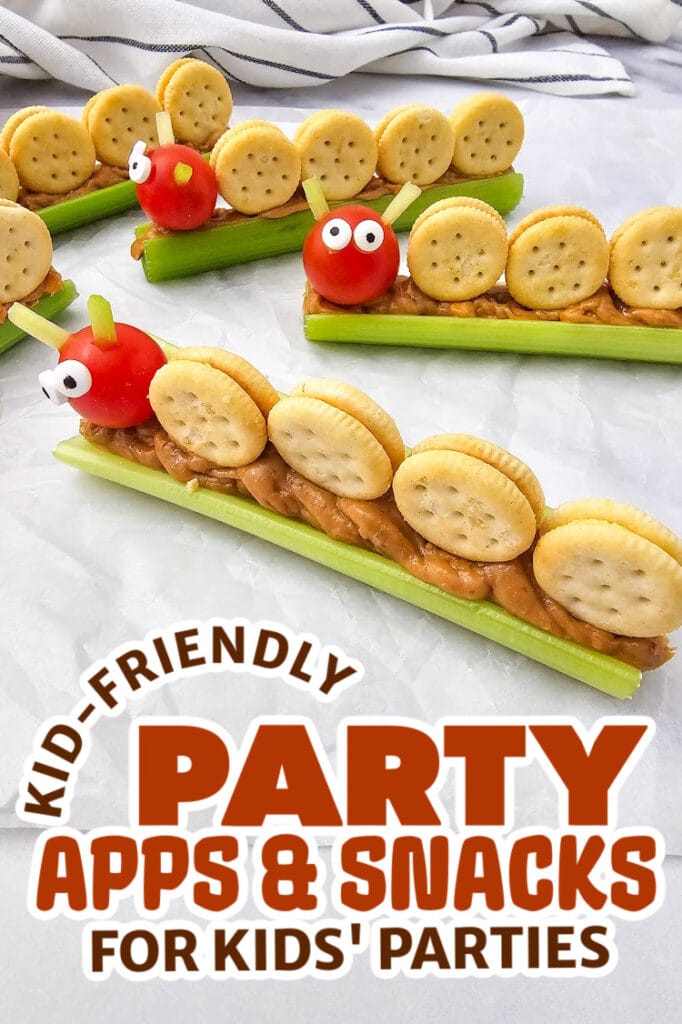 kids party appetizers -Celery Caterpillar Snacks