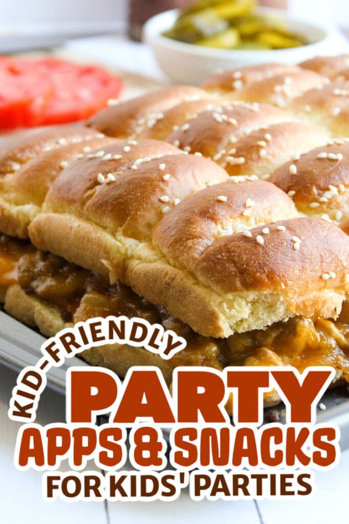 kids party appetizers - Cheeseburger Sliders