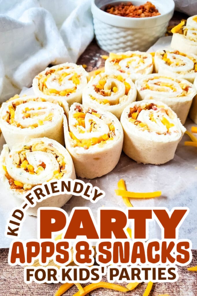 kids party appetizers - Crack Chicken Pinwheels