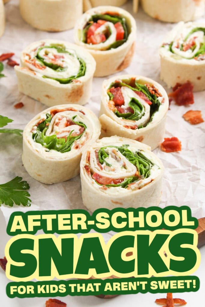 kids school snacks-BLT Pinwheel Sandwiches